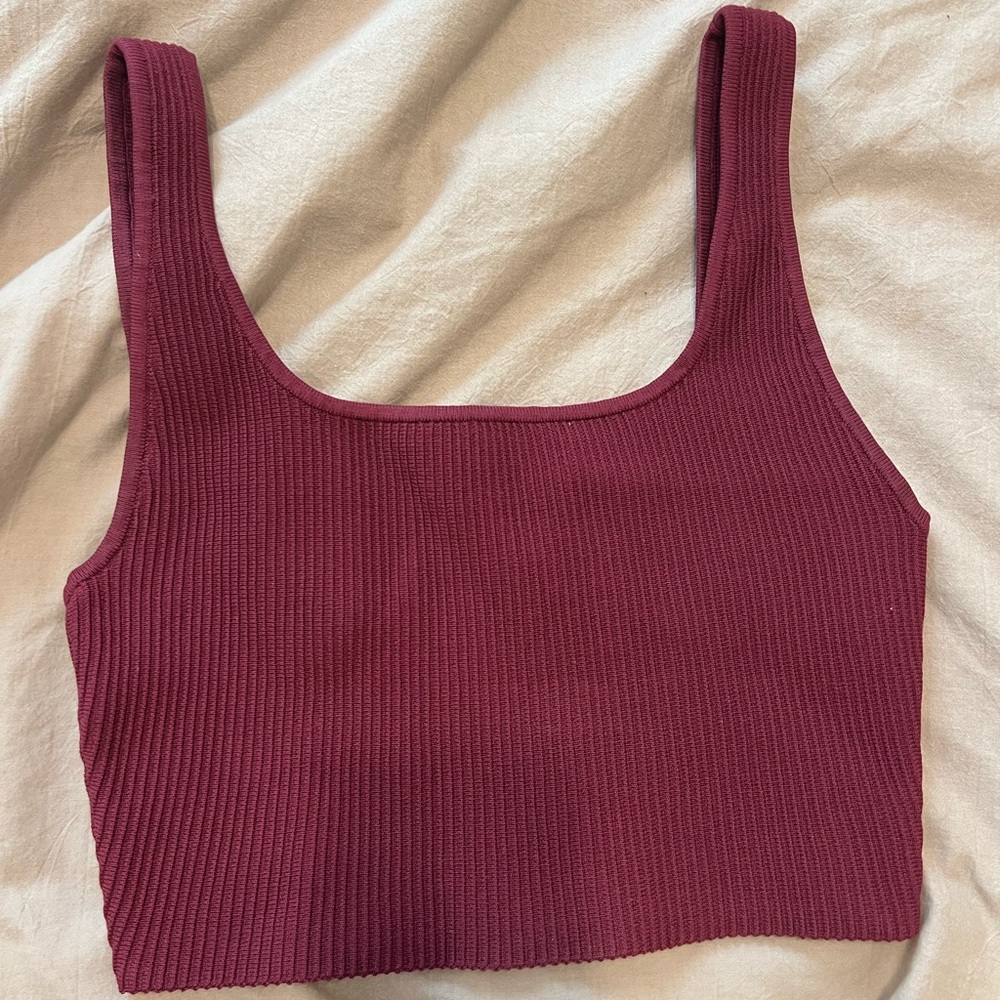Babaton Sculpt Knit square neck tank top